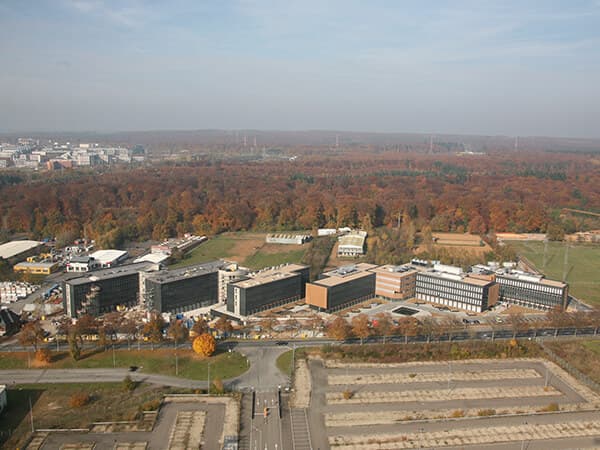 The prestigious Findel Business Centre with six buildings totalling 25.661 m2.