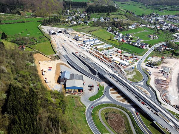 The Grouft tunnel, a 2,966 m underground structure was built between 2005 and 2010.