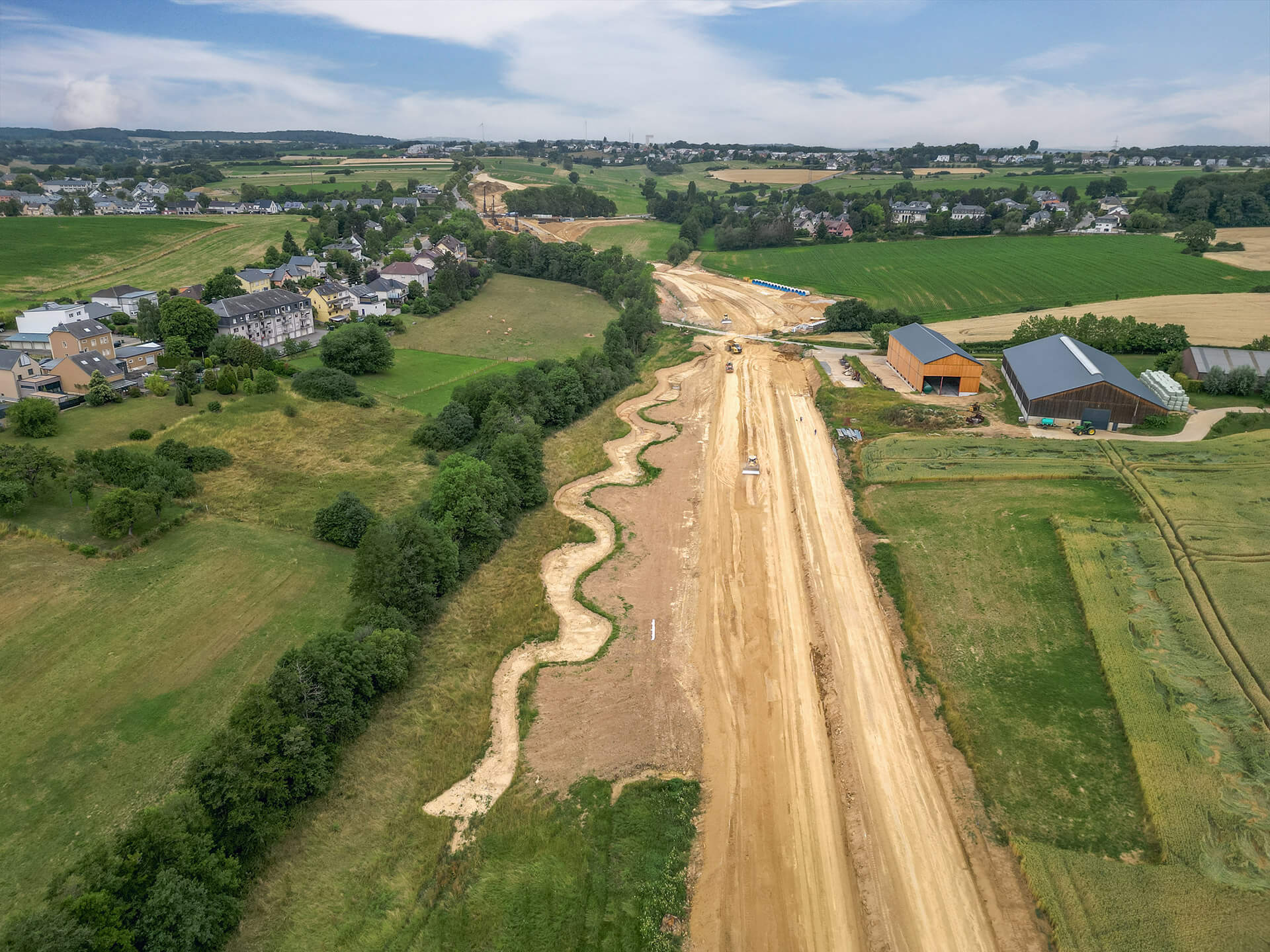 Le ruisseau Moulterbach en cours de renaturation.